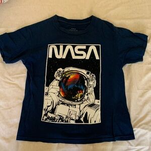 NASA graphic T-Shirt Size M Kids blue color